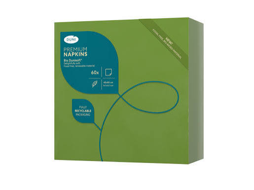 Bio Dunisoft® Napkin 40 x 40 cm Leaf Green